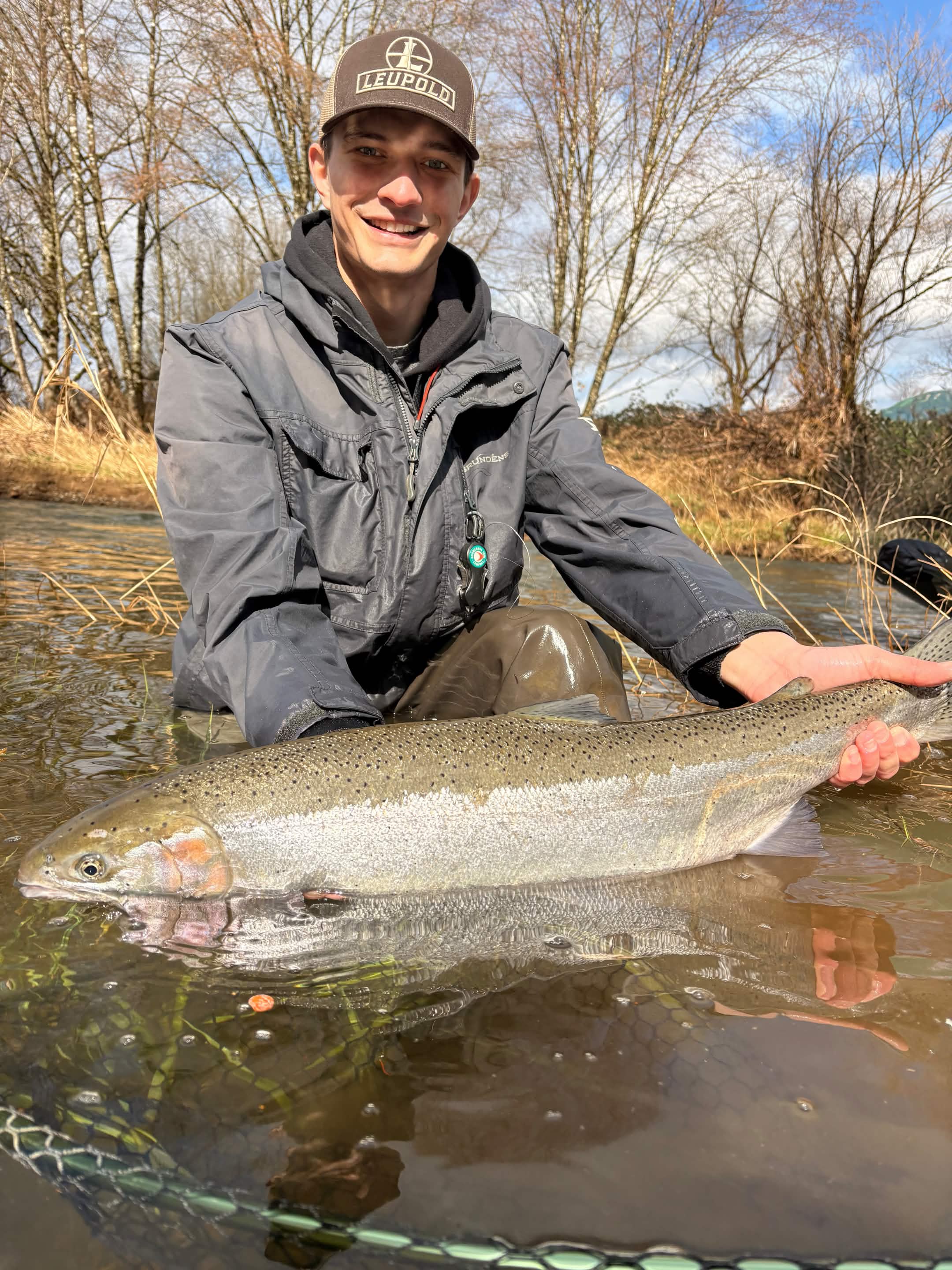 Spring Chinook caught on a Washington river